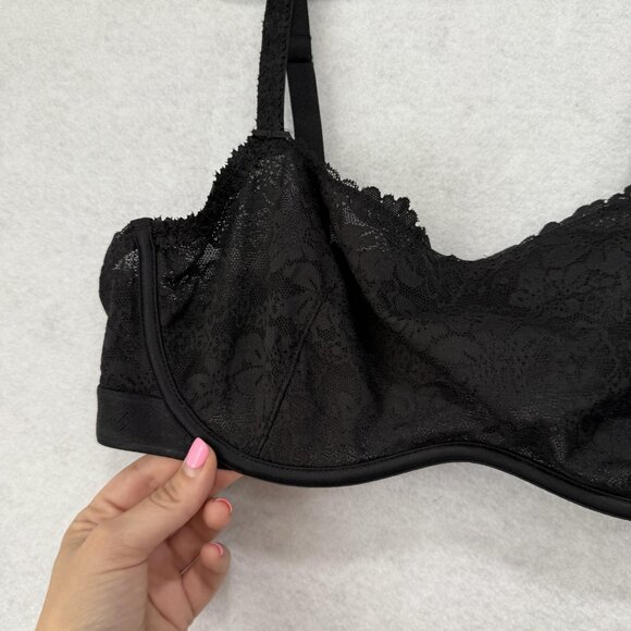 PINK Victoria's Secret Bra Womens Large Unlined Lace Underwire Lingerie NWT - Picture 4 of 12